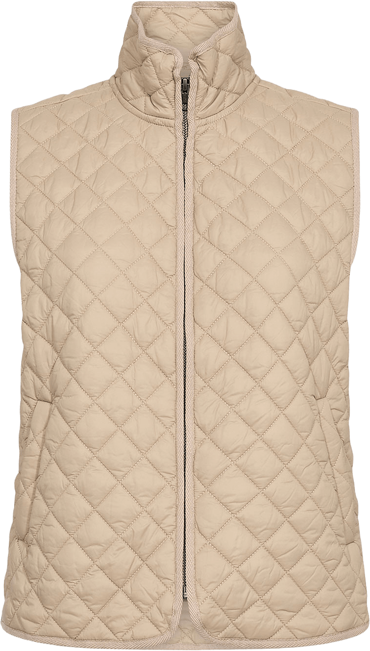 Sc-Benete 1 Waistcoat, från Soyaconcept, i färgen Camel.