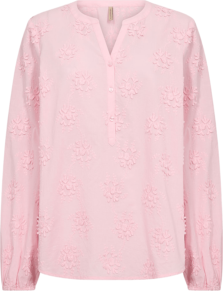 Sc-Barbra 1 Blouse, från Soyaconcept, i färgen Rose.