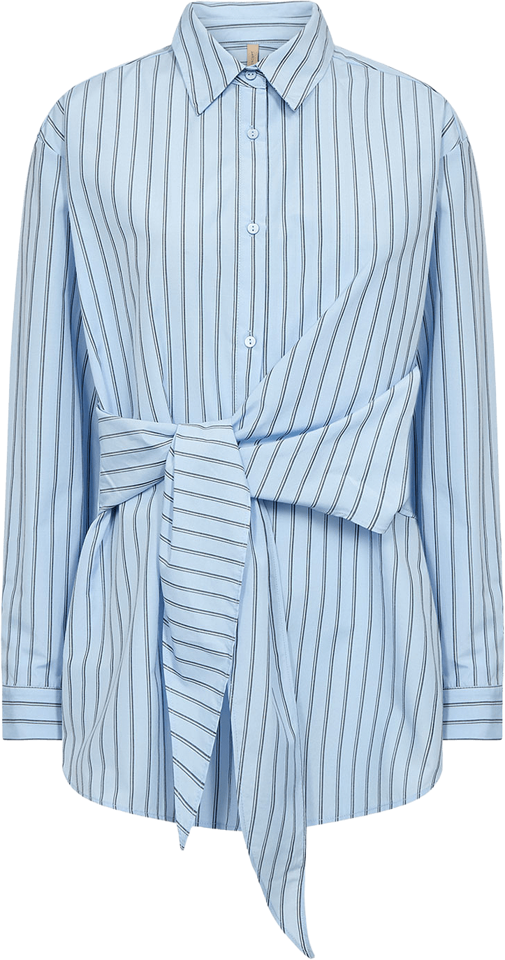 Sc-Bardot 3 Shirt, från Soyaconcept, i färgen Windsurfer Combi.