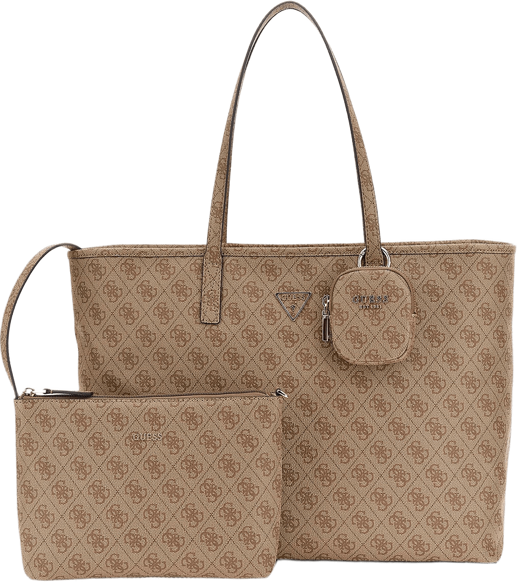 POWER PLAY II LARGE TECH TOTE, från Guess, i färgen Latte Logo.