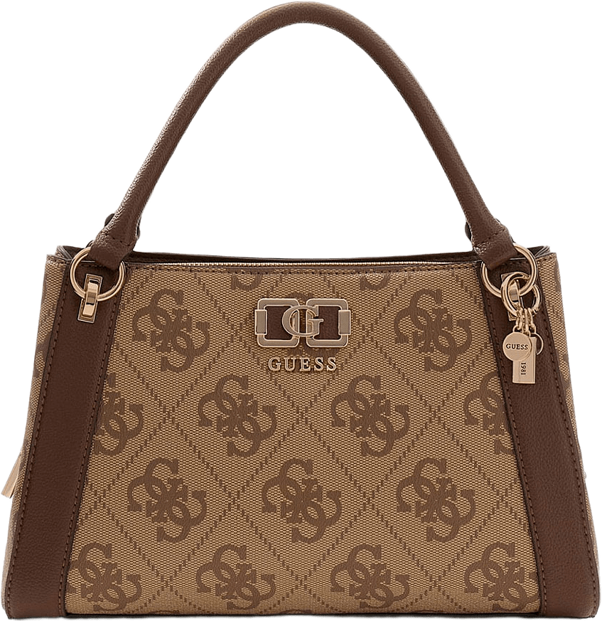KARNILLA LOGO GFRIEND SATHEL, från Guess, i färgen Latte Logo/Brown.