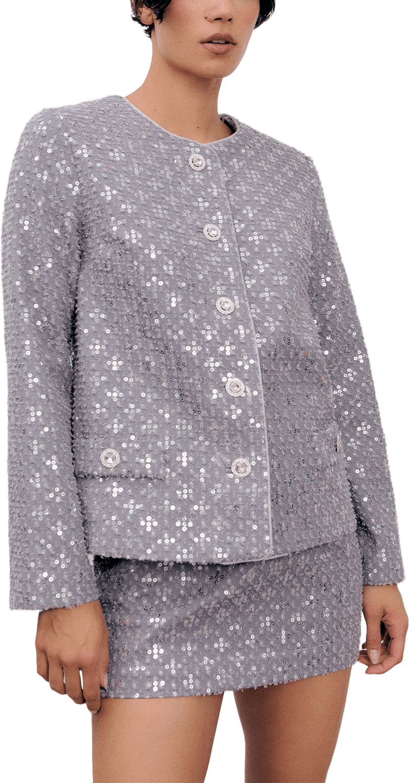 Rosie Jacket, från Ida Sjöstedt, i färgen Washed Light Grey.