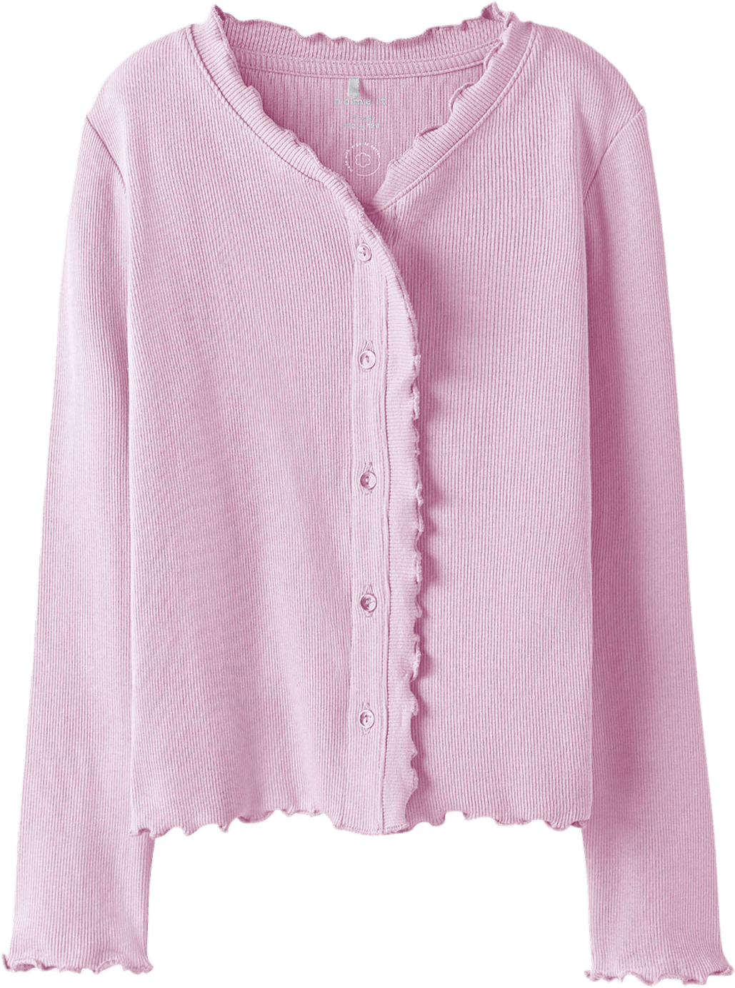 NKFBACDO LS SLIM SHORT TOP, från Name It, i färgen Pirouette.