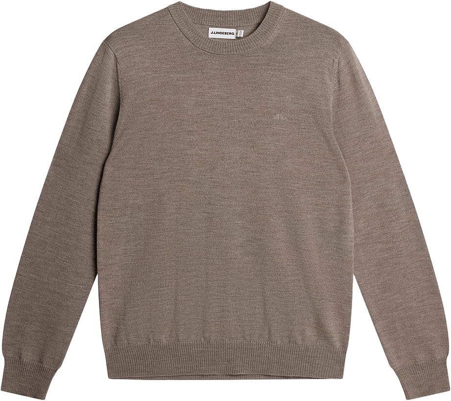 Keane Merino Crew Neck, från J.Lindeberg, i färgen Brindle Melange.