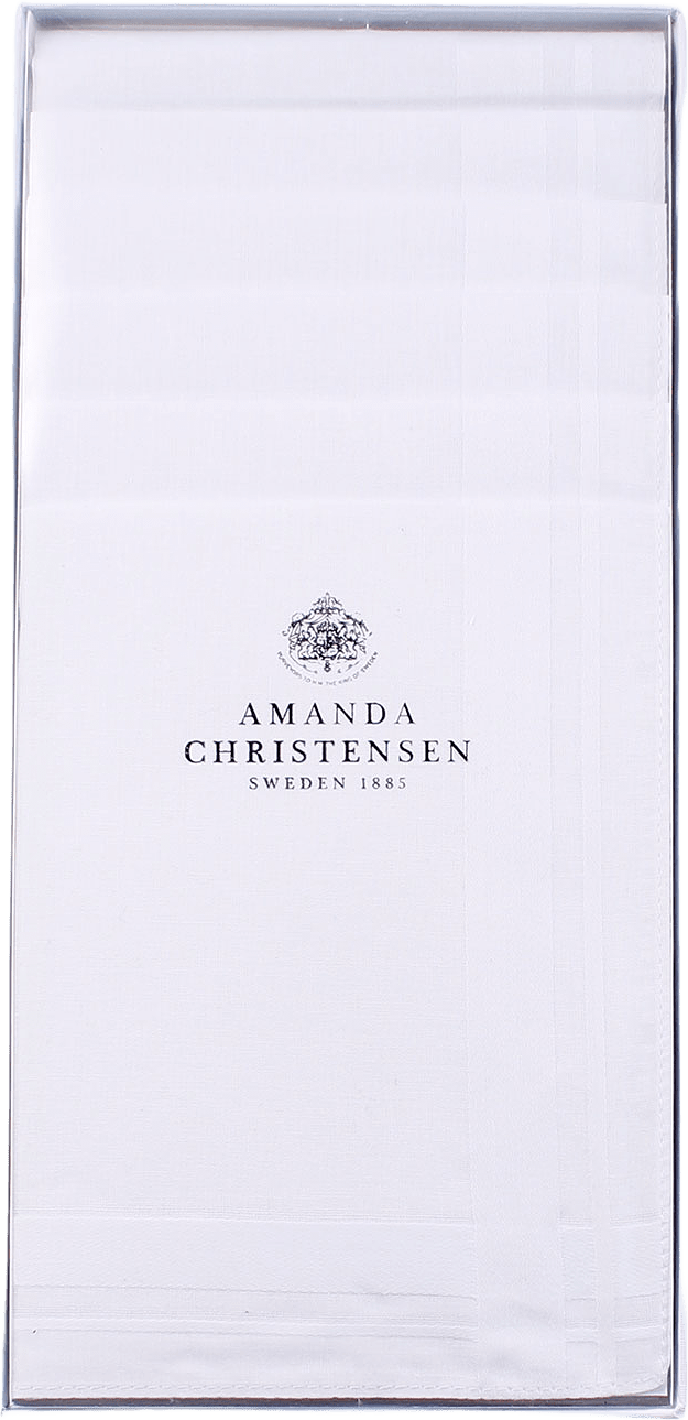 Handkerchief 6-pack, från Amanda Christensen, i färgen White.