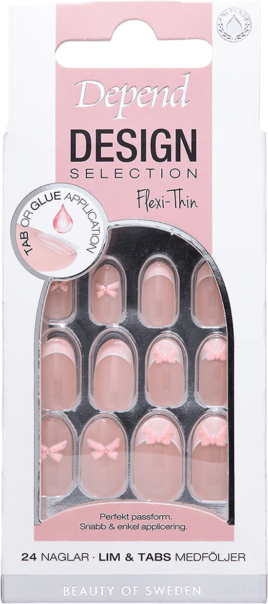 Design Selection Pink Bow Oval, från Depend, i färgen Pink Bow Ovalm.