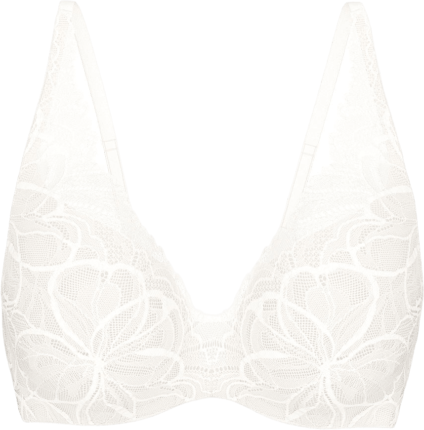 Body Make-Up Illusion Lace WP Bra, från Triumph, i färgen Ecru White.