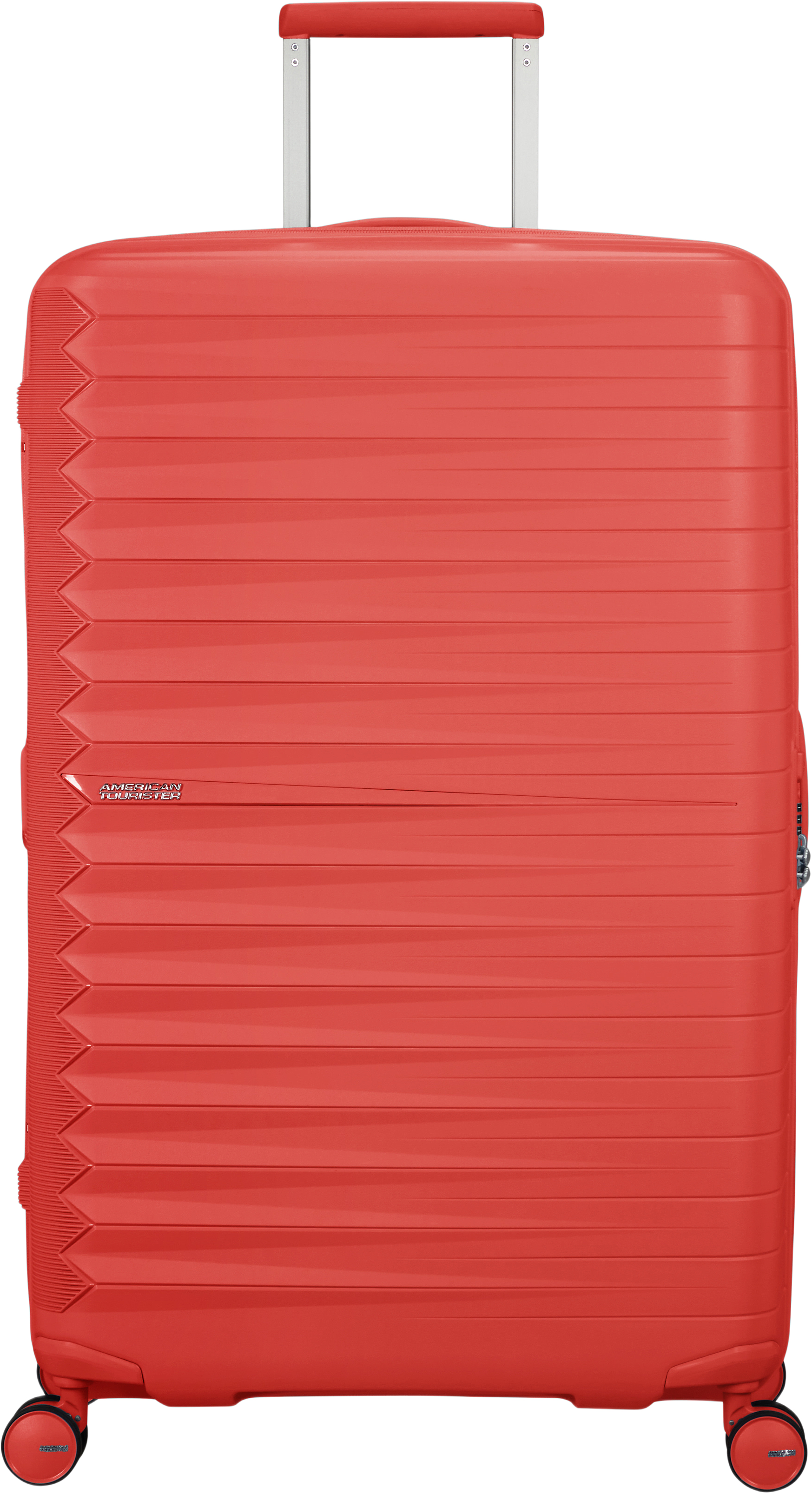 Resväska 77 cm Fast Forward, från American Tourister, i färgen Sunset Coral.