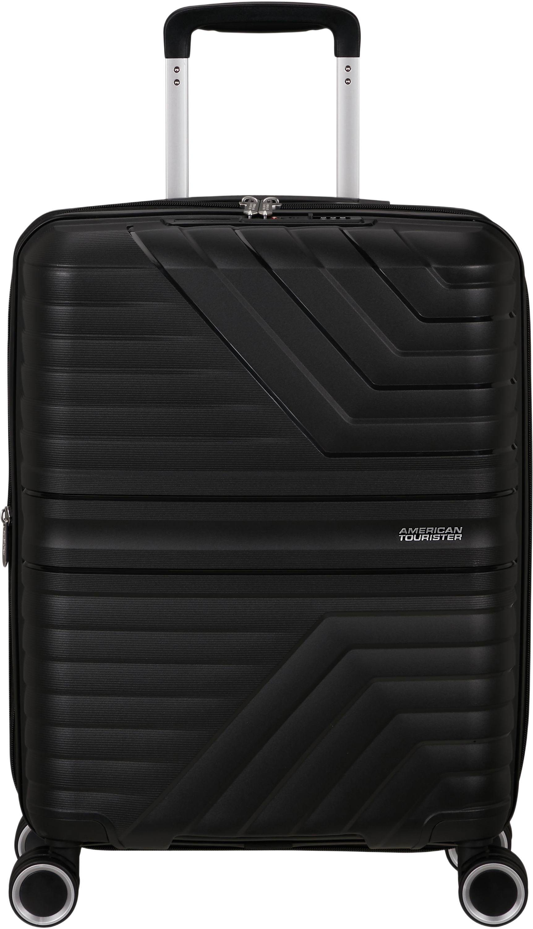Kabinväska 55 cm Flytwist, från American Tourister, i färgen Shadow Black.