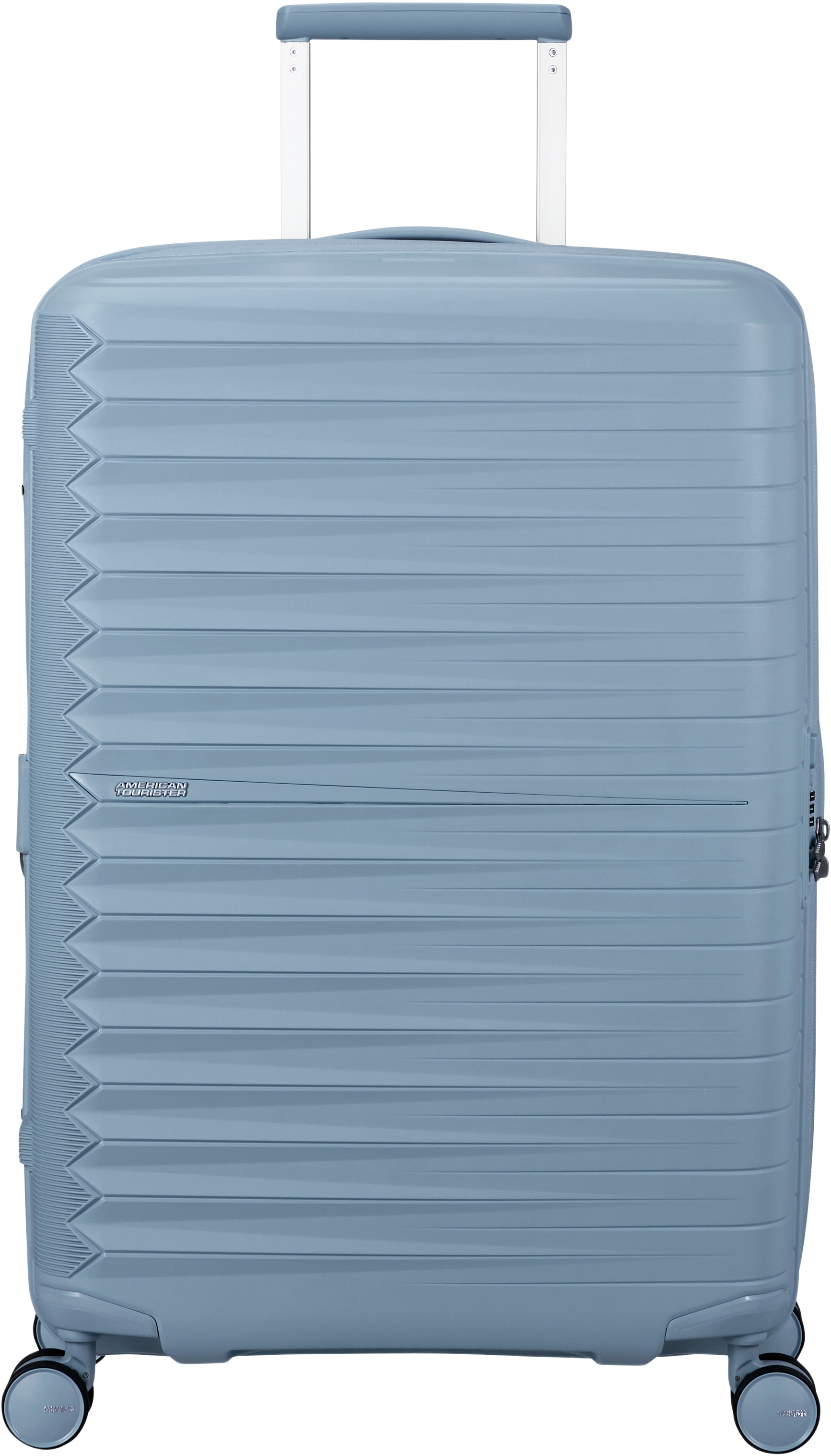 Resväska 67 cm Fast Forward, från American Tourister, i färgen Steel Blue.
