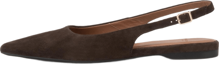 Hermine Ballerinaskor, från Vagabond Shoemakers, i färgen Coffee.