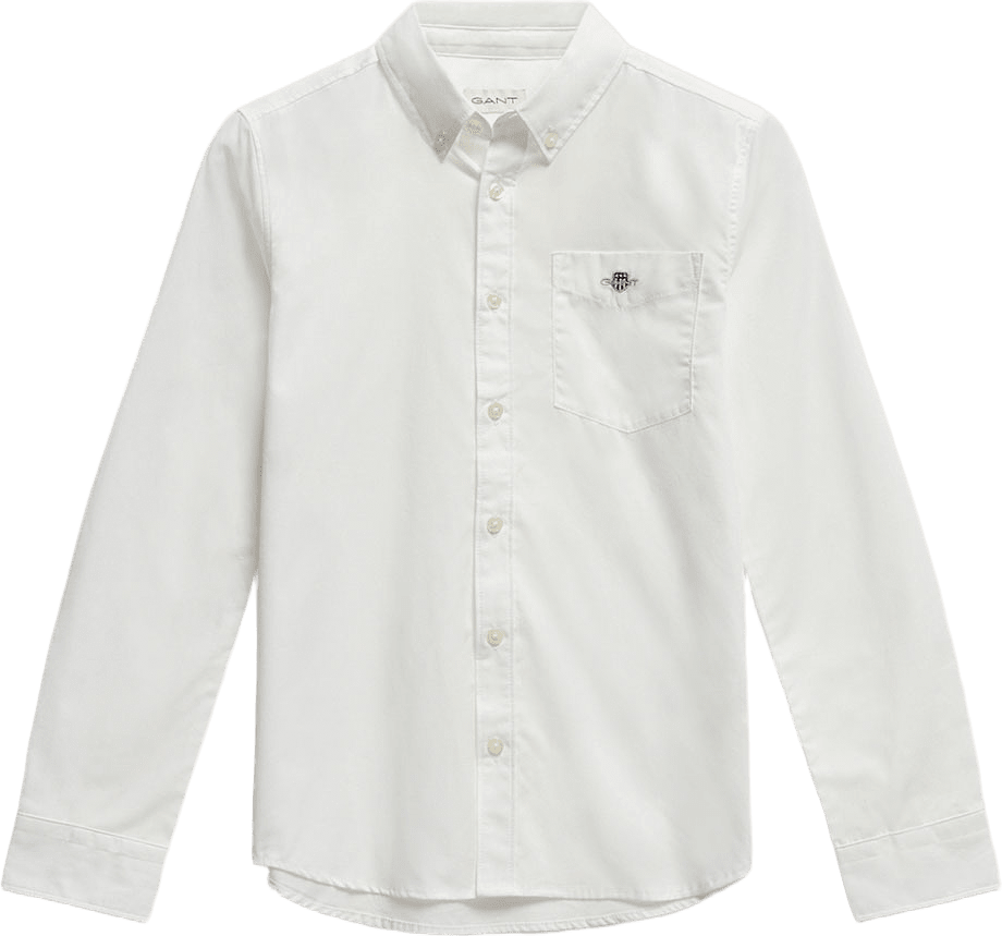 Shield Poplin Shirt, från GANT, i färgen White.