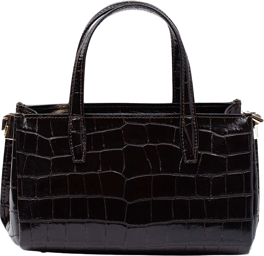 Handväska i läder "Ancona", från LaTalia, i färgen Mörkbrun.