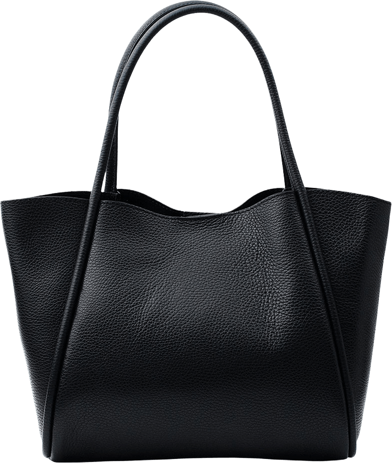 Toteväska i suede Florence L, från LaTalia, i färgen Svart.