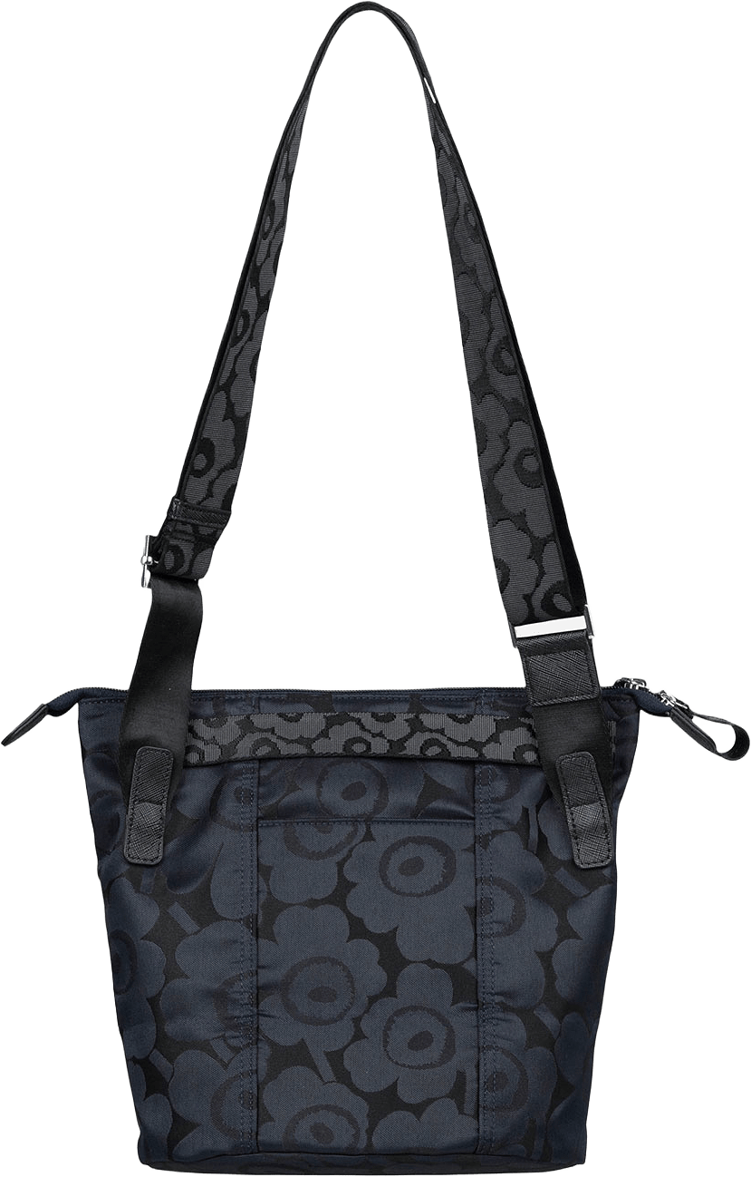 Carry All Unikko Shoulder-bag, från Marimekko, i färgen Blue, Dark Blue.