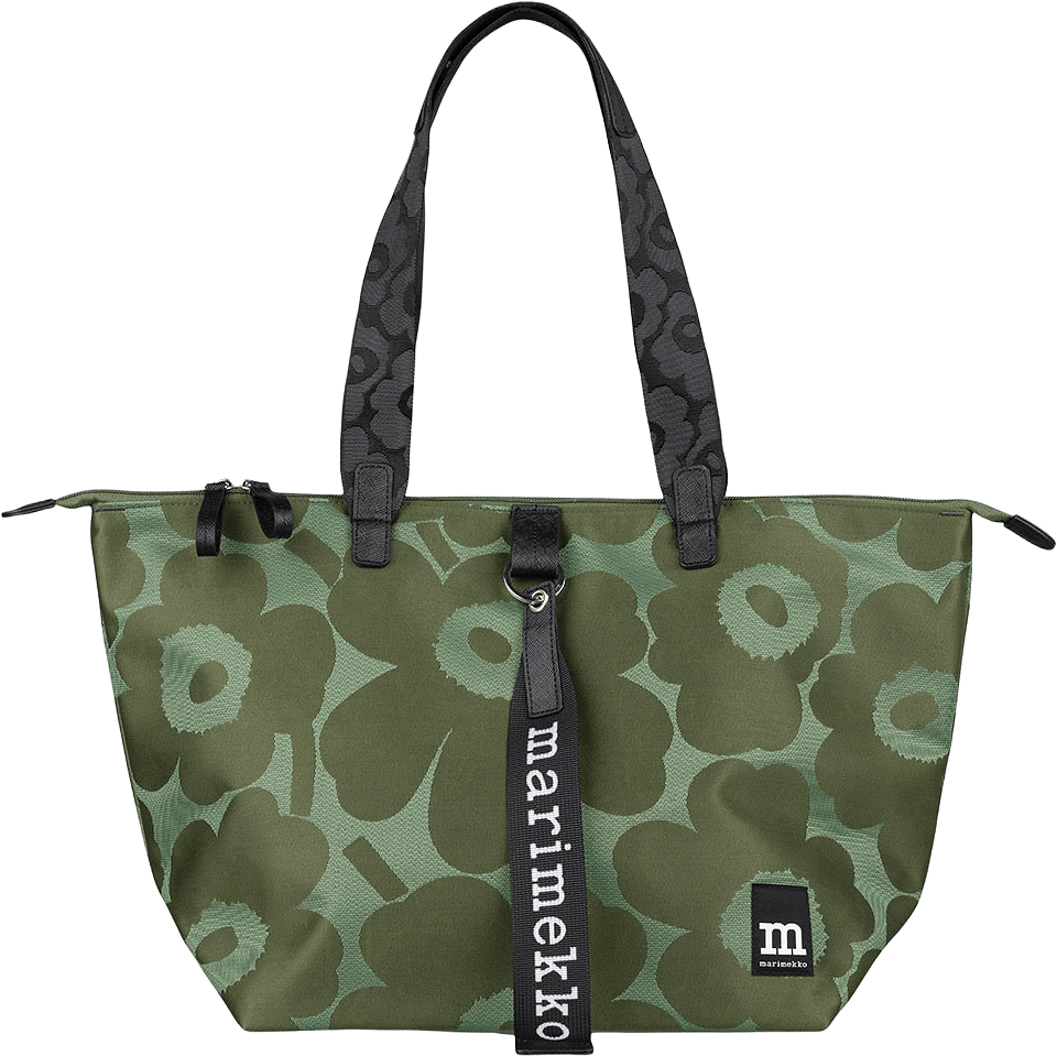 Tote M Unikko Shoulder-bag, från Marimekko, i färgen Green, Light Green.