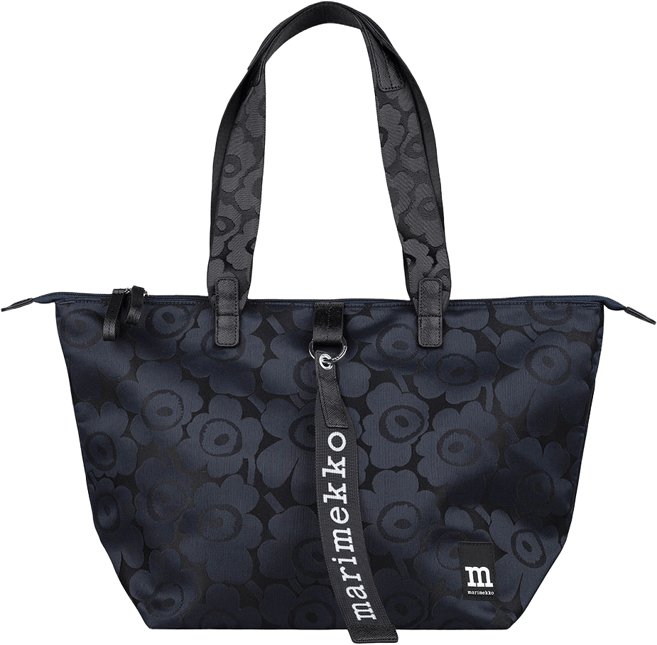 Tote M Unikko Shoulder-bag, från Marimekko, i färgen Blue, Dark Blue.
