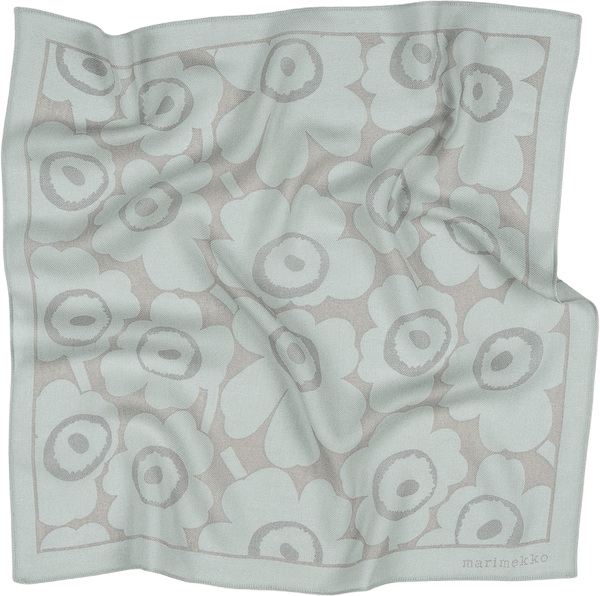 Kuittaus Unikko Scarf, från Marimekko, i färgen Grey, Light Grey.