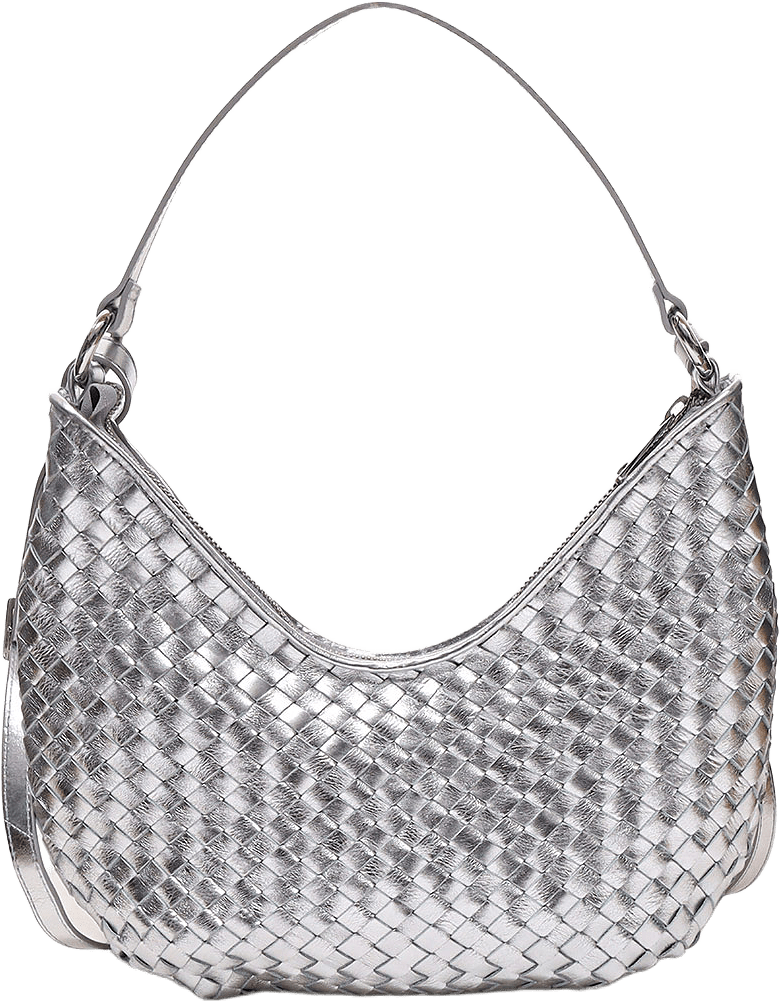 Mona Axelväska, från Adax, i färgen Silver.