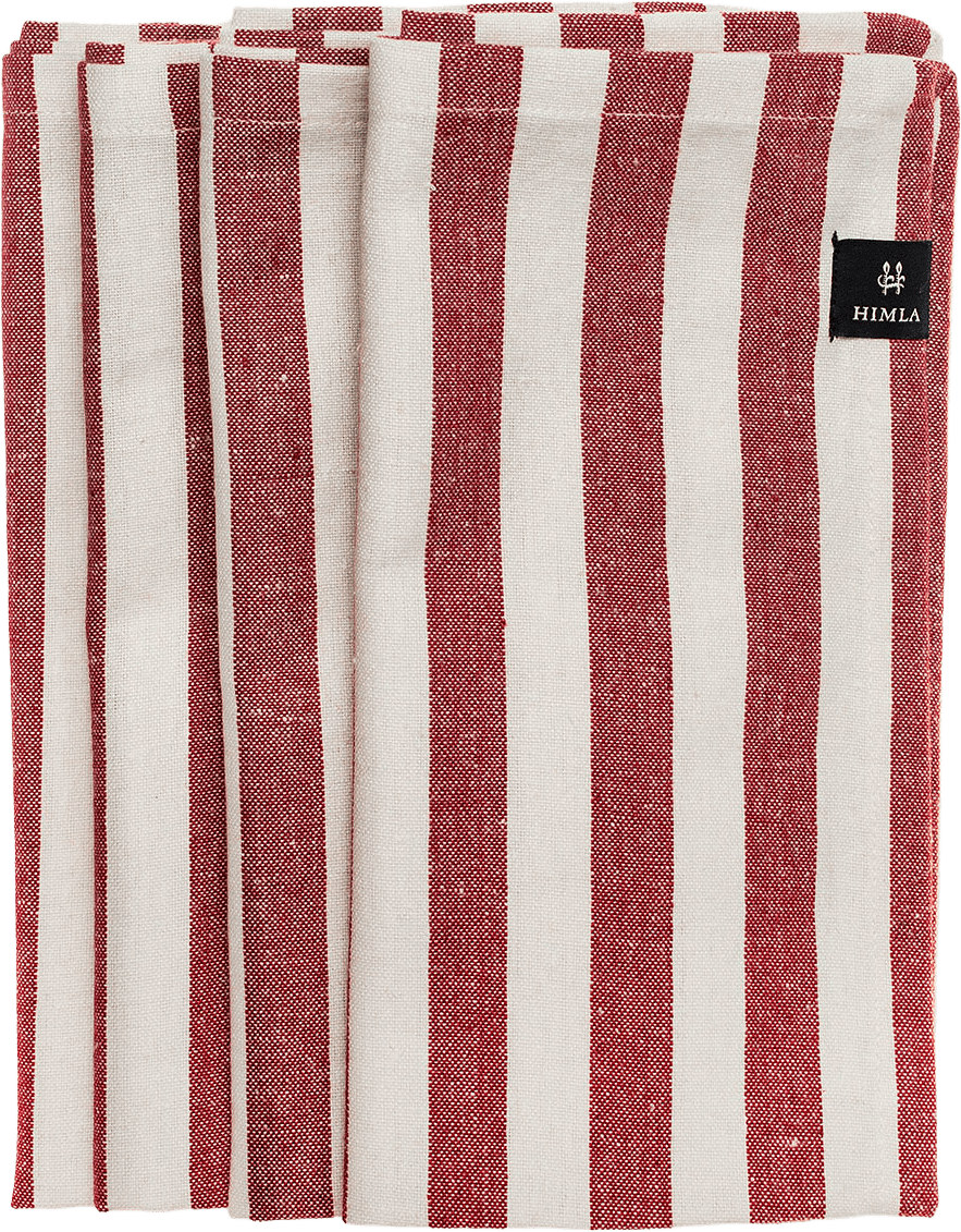 Bretagne Duk 145x250 cm, från Himla, i färgen Deep Red.