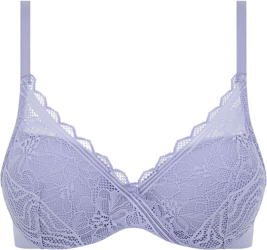 Floral Touch Covering Memory Bra, från Chantelle, i färgen Thistle.