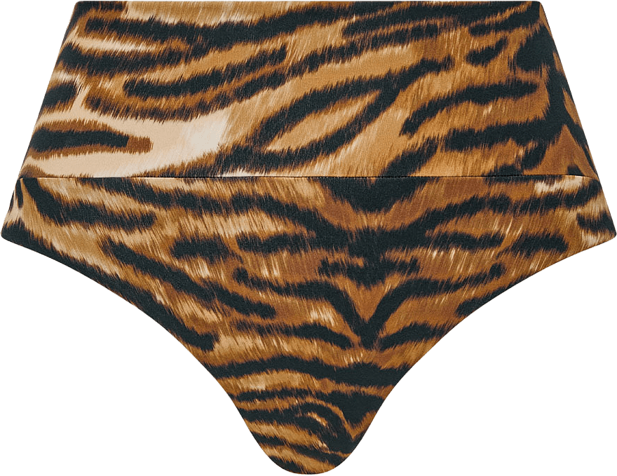 Vita high-waisted brief, från Chantelle, i färgen Tiger.