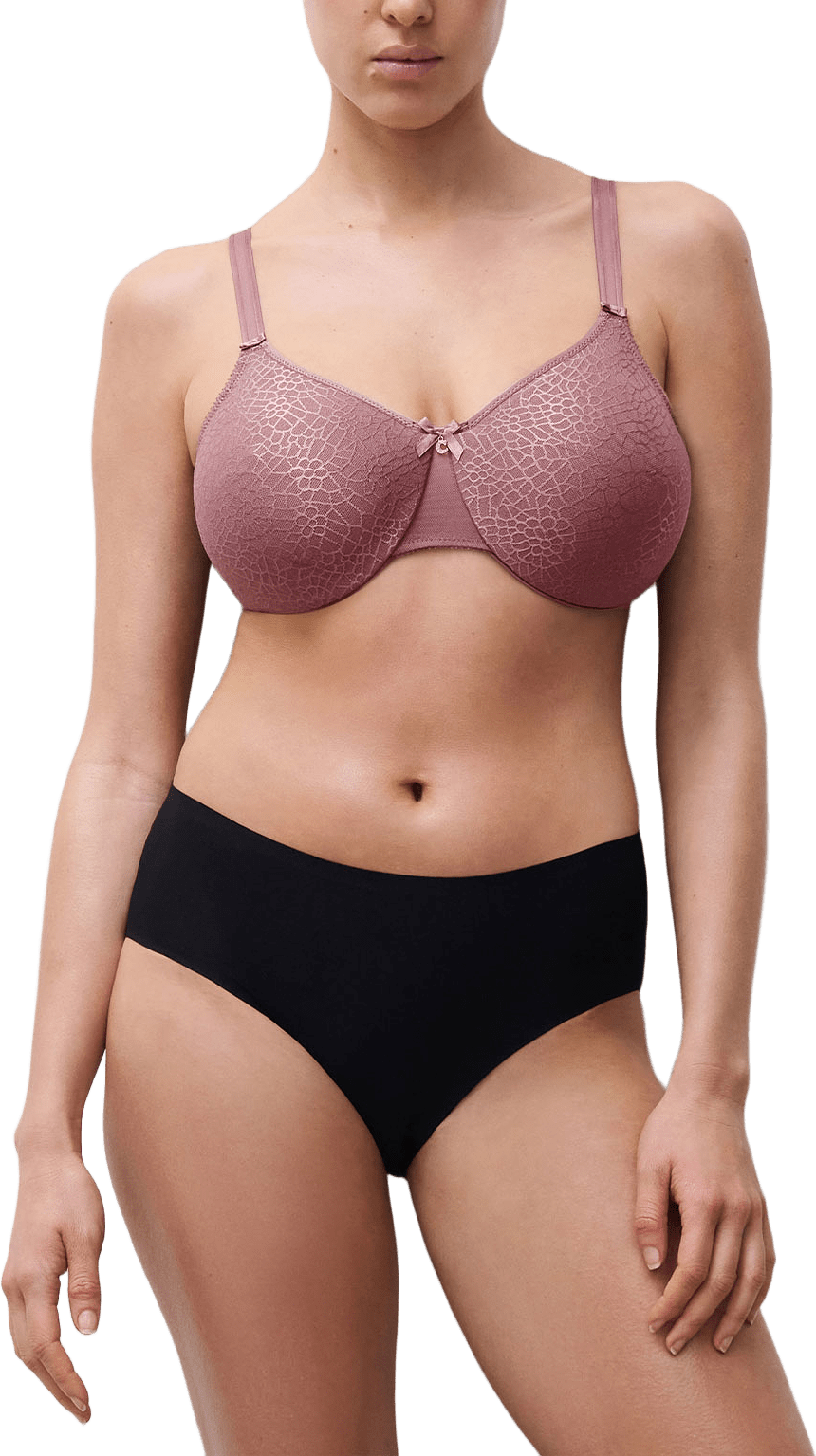 C Magnifique Very covering molded bra, från Chantelle, i färgen Rose Des Bois.