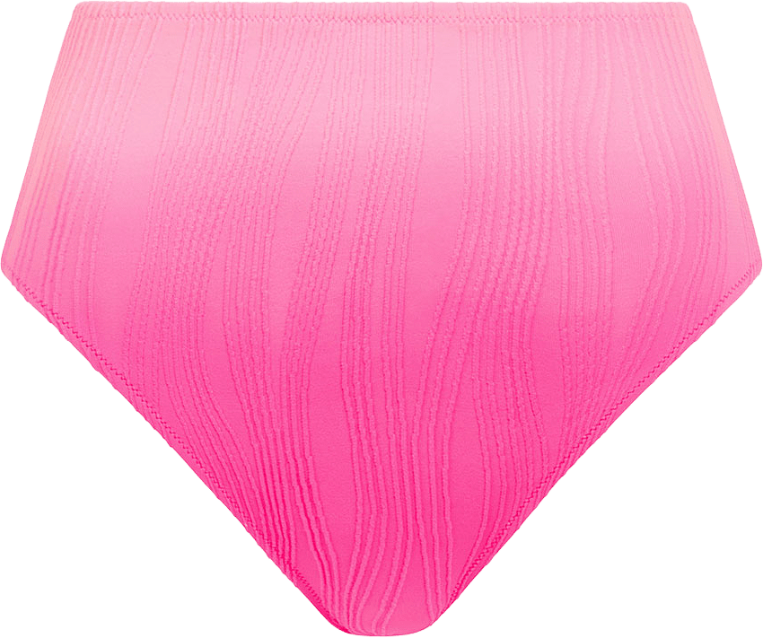 Swim one high waist brief, från Chantelle, i färgen Pink Tie And Dye.