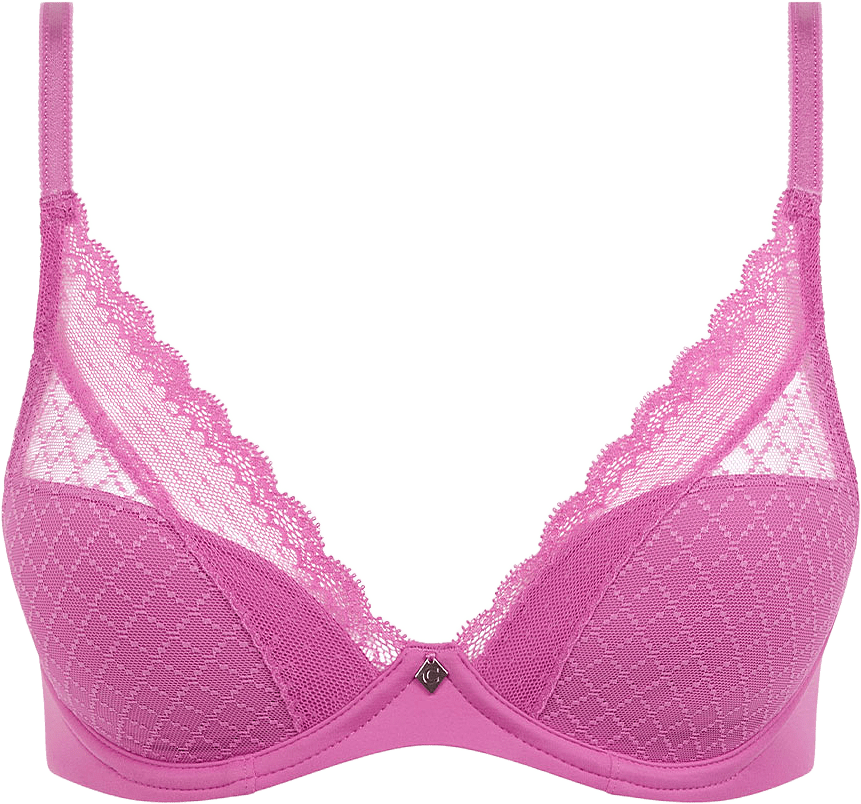 Norah Chic Plunge T-shirt bra, från Chantelle, i färgen Rosebud.