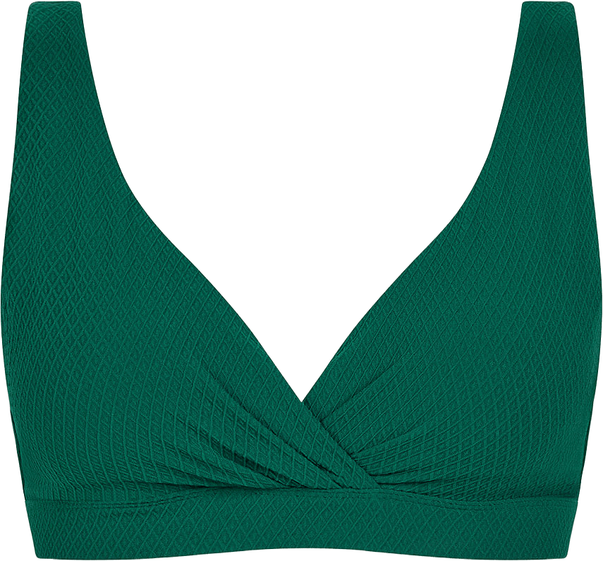Navarino Wirefree plunge t-shirt bra, från FEMILET, i färgen Botanical Garden.