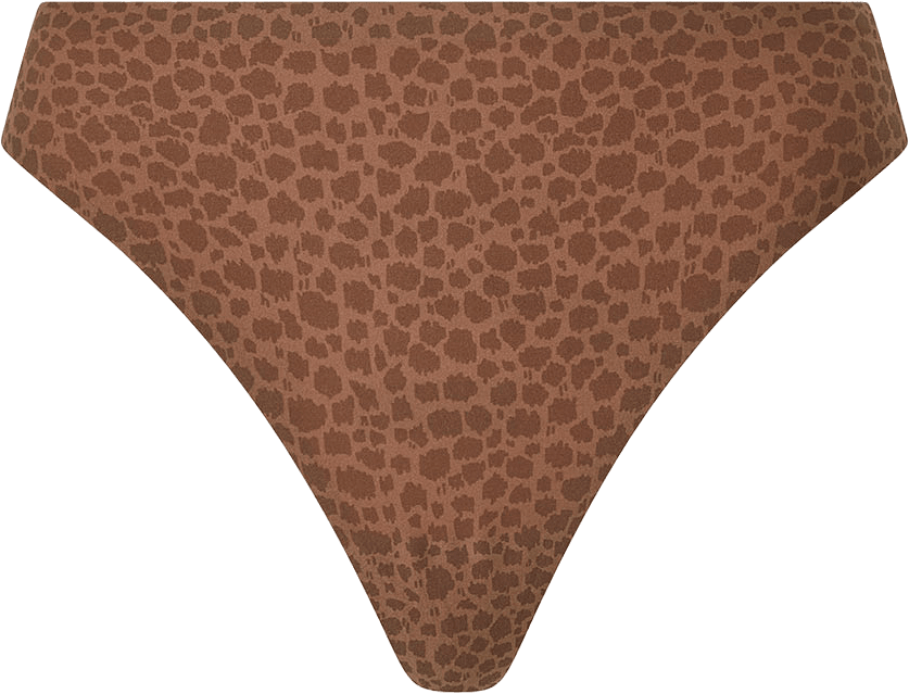 Sofstretch thong, från Chantelle, i färgen Wild Brown.