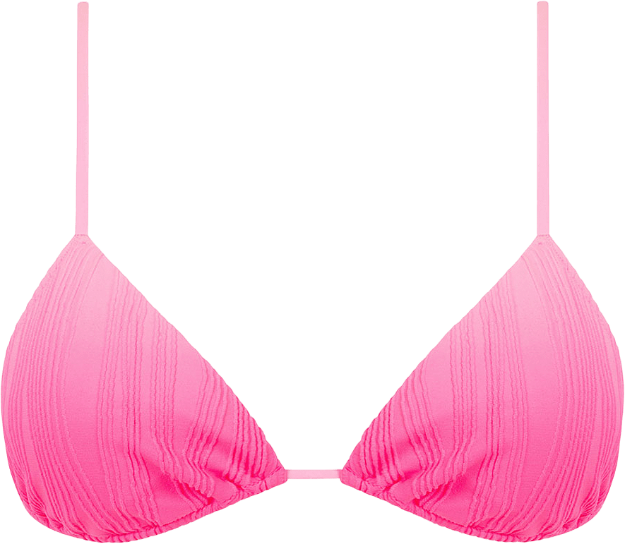 Swim one Wirefree triangle t-shirt bra, från Chantelle, i färgen Pink Tie And Dye.