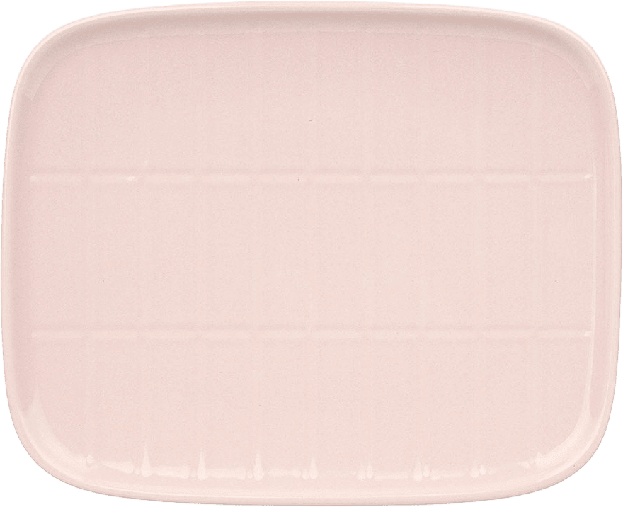 Tiiliskivi Plate 15x12 Cm, från Marimekko, i färgen Light Pink.