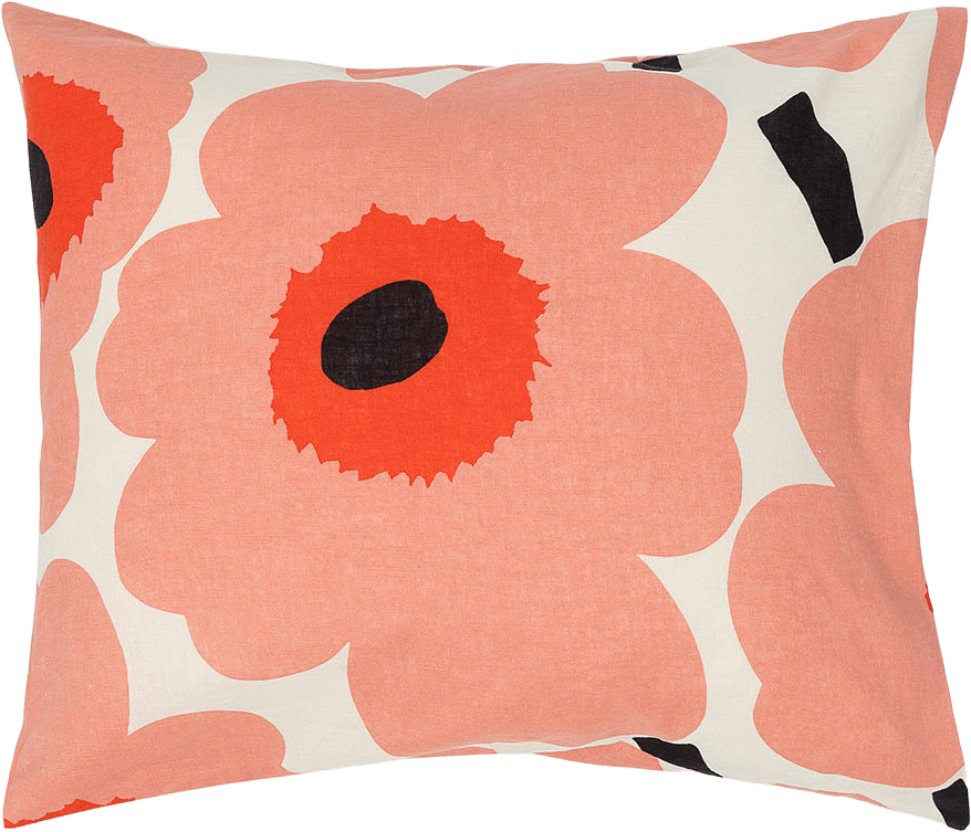 Unikko Pc 50x60cm, från Marimekko, i färgen Off White,coral,o.red,charcoal.