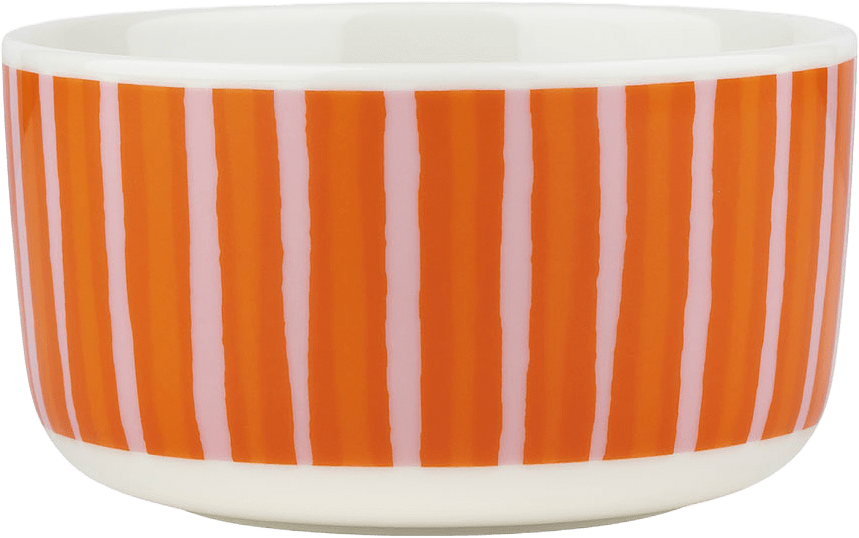 Piccolo Bowl 5dl, från Marimekko, i färgen White, Pink, Orange.