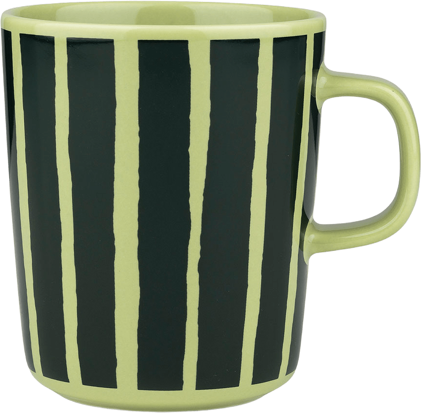 Piccolo Mug 2,5 Dl, från Marimekko, i färgen Pear, Dark Green.