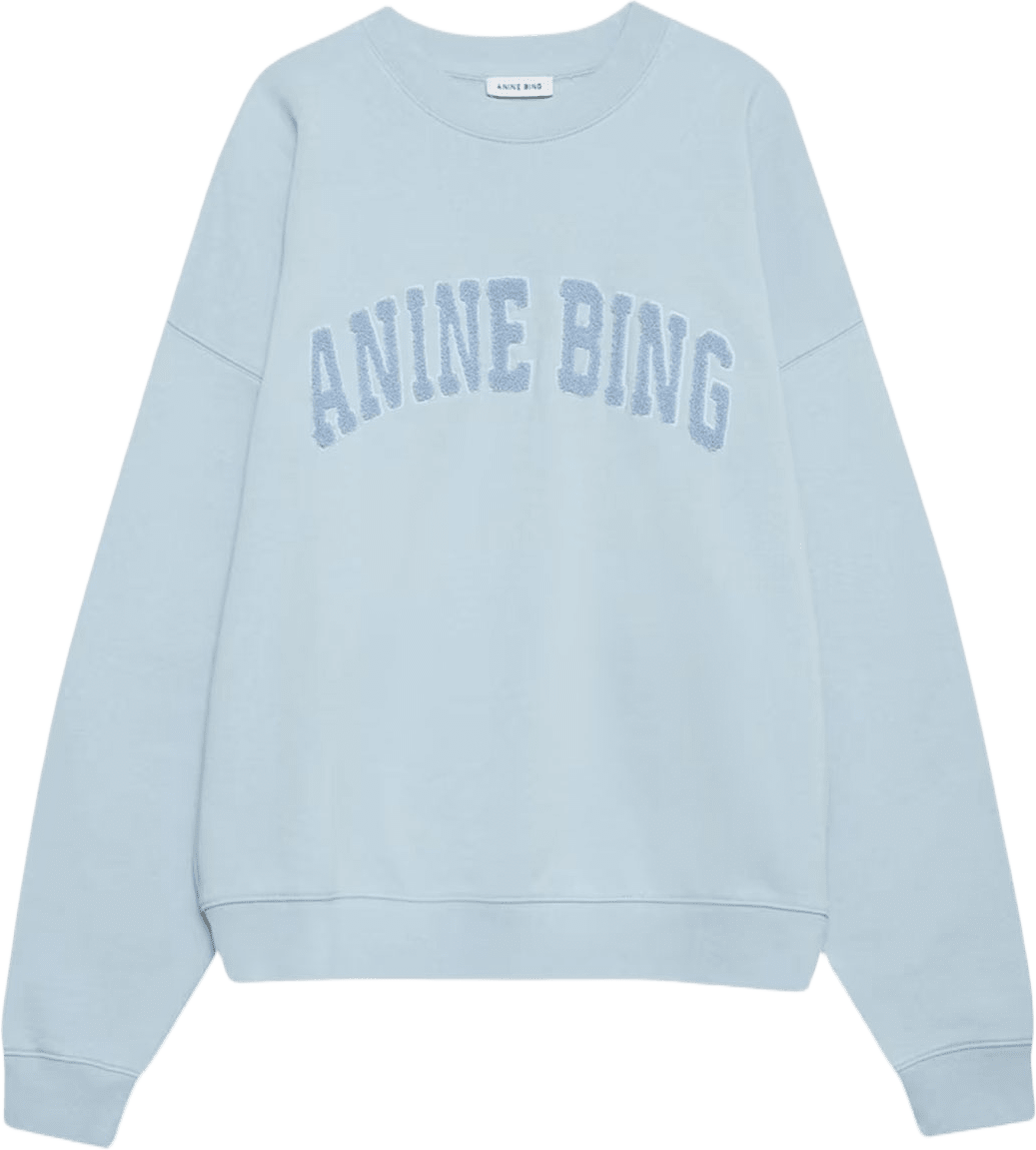 Miles Sweatshirt- Pale Blue, från Anine Bing, i färgen Light Blue.