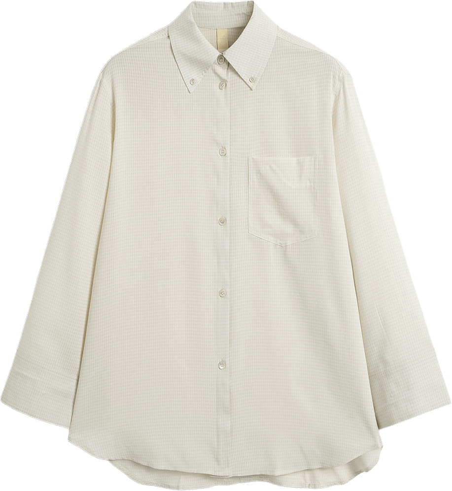 Rhona Shirt, från Brixtol Textiles, i färgen Gingham Khaki.