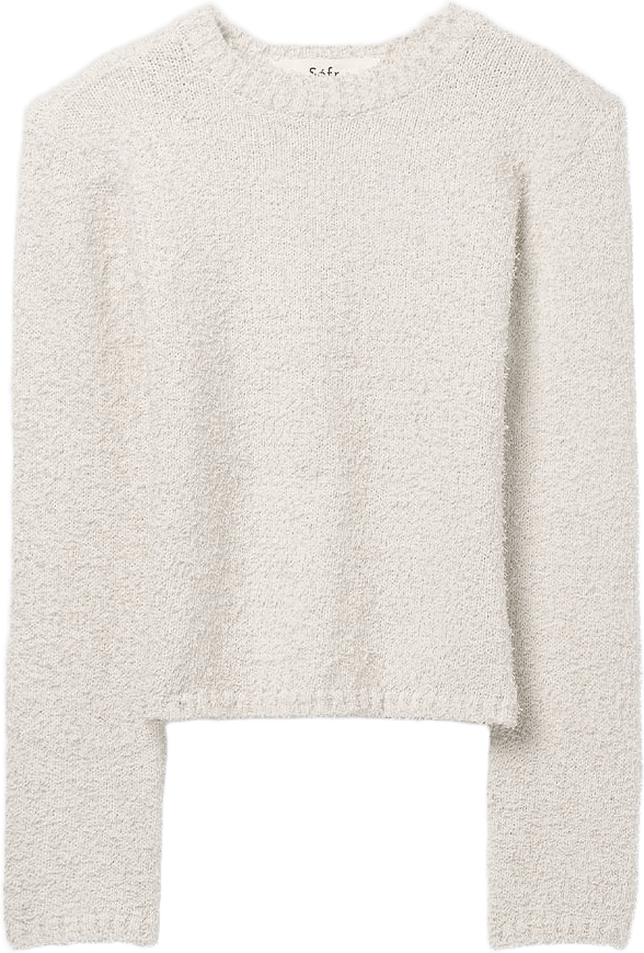Lucie Sweater, från SÉFR, i färgen Textured Cream Tencel.