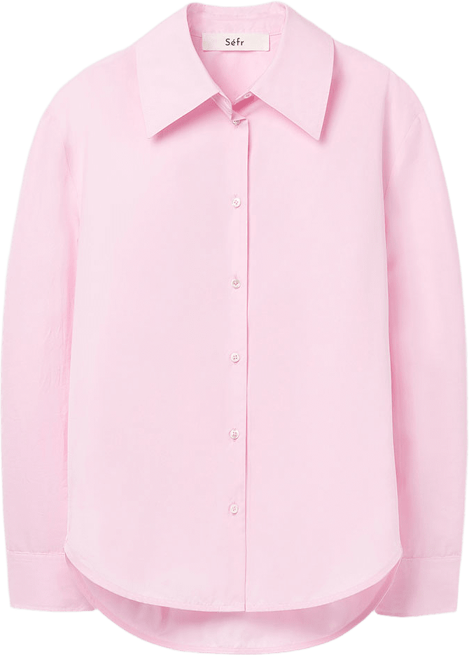 Willa Shirt, från SÉFR, i färgen Pink Poplin.