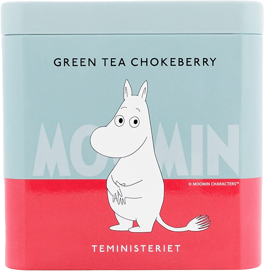 Moomin Green Tea Chokeberries Tin, från Teministeriet, i färgen Turkos.