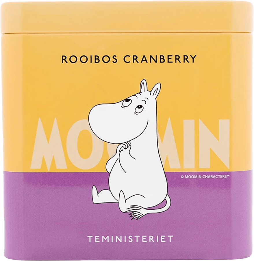 Moomin Rooibos Cranberry Tin Koffeinfritt, från Teministeriet, i färgen Gul.