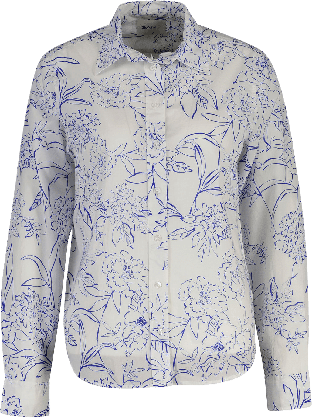 Floral Cotton Voile Shirt, från GANT, i färgen White.