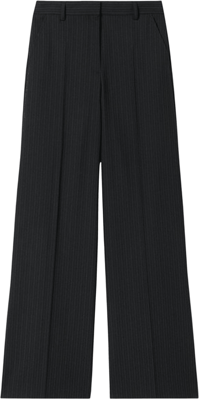 Harlow Pinstripe Trousers, från Filippa K, i färgen Black Pinstripe.