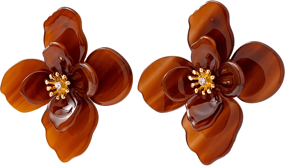 Örhängen LILY, från Appear, i färgen Amber.