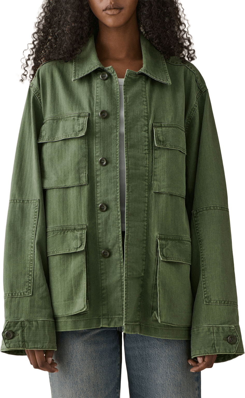 Lucy, från Jeanerica, i färgen Chevron Green.