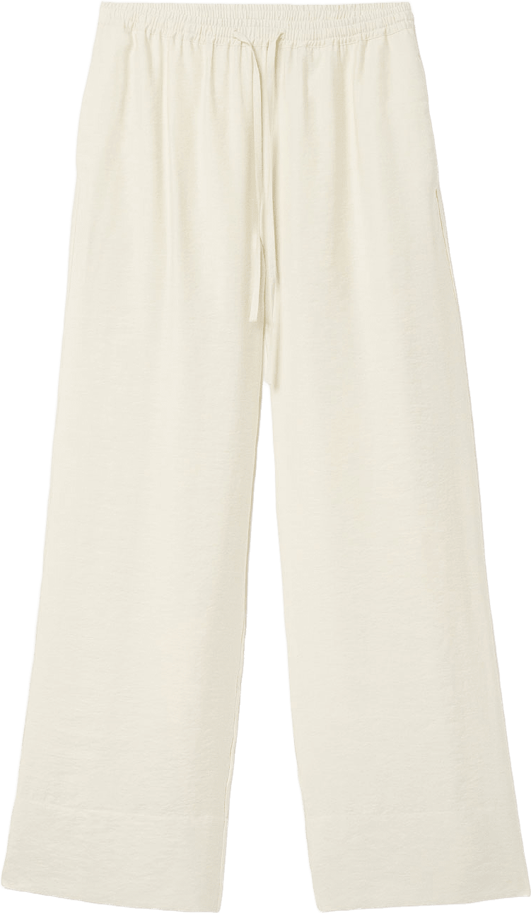 DRAWSTRING TROUSERS, från Dagmar, i färgen Off White.