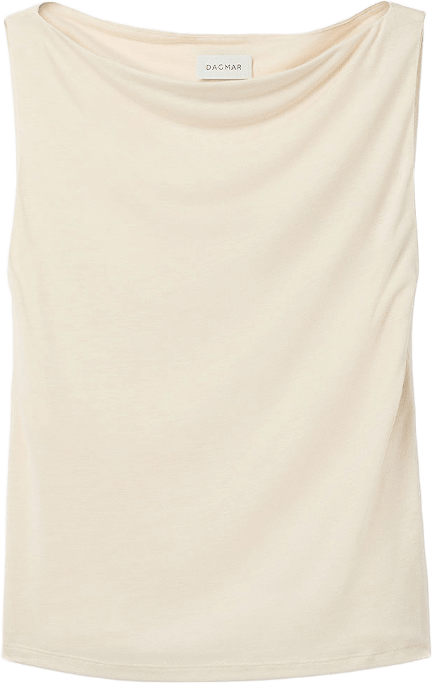 SQUARE NECK TOP, från Dagmar, i färgen Cream White.