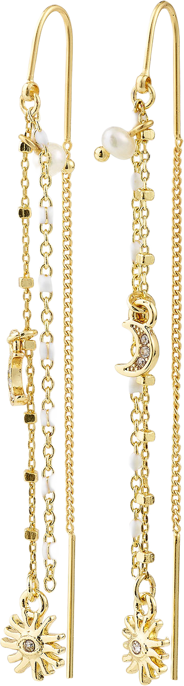 MYLAN chain earrings gold-plated, från Pilgrim, i färgen Gold Plated.