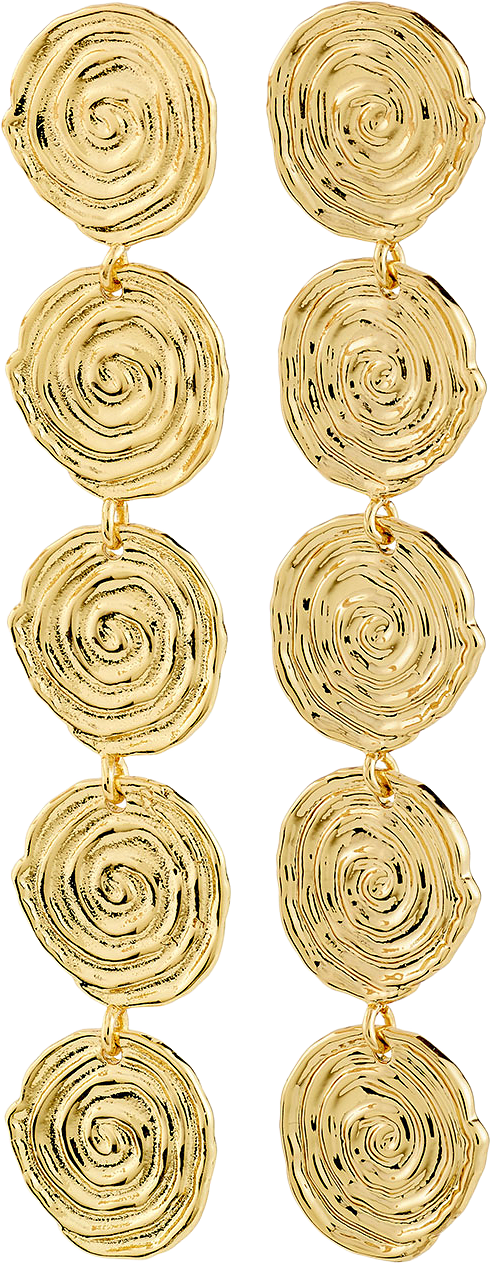 AIR earrings gold-plated, från Pilgrim, i färgen Gold Plated.